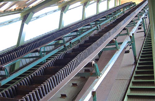 Steep / High Angle Belt Conveyor